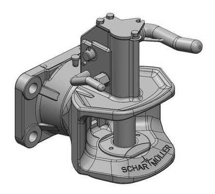 Pièces agricoles - Tracteur pièce adaptable - Chapes Types 140x80 M16 K2 A10 (diamètre 31,5mm)