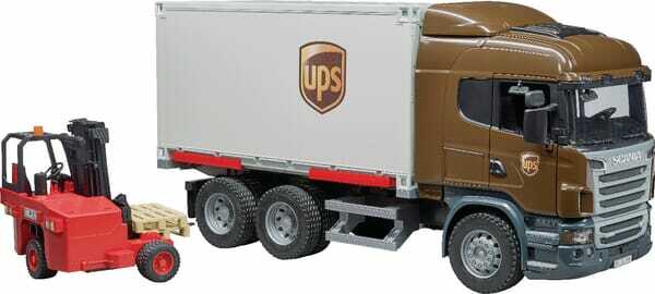 Loisirs - Jouets - Scania UPS + chariot élévateur