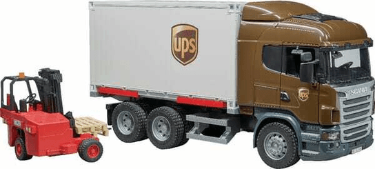 Loisirs - Jouets - Scania UPS + chariot élévateur