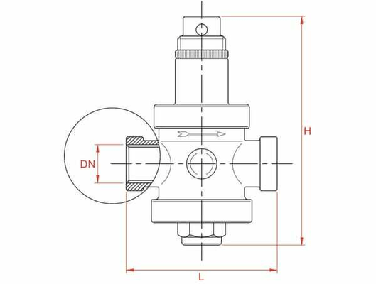 Pièces agricoles - Hydraulique - Réducteur de pression 3/4"