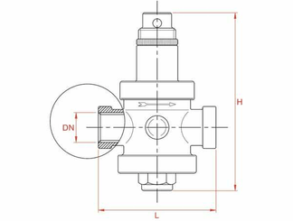 Pièces agricoles - Hydraulique - Réducteur de pression 3/4"