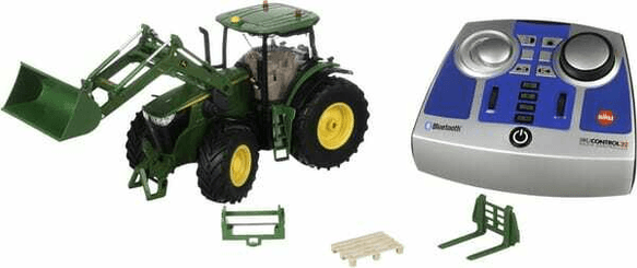 Loisirs - Jouets - John Deere 7310R avec chargeur frontal, télécommande Bluetooth et commande via application