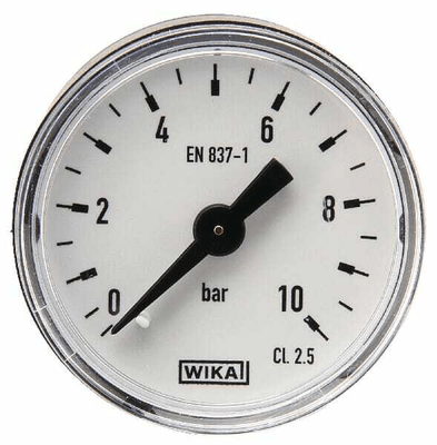 Pièces agricoles - Hydraulique - Manomètre arr. 40mmØ 0-10bar