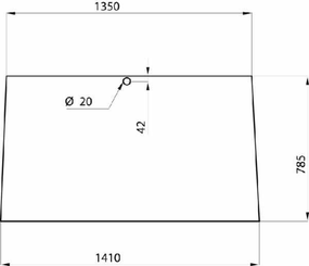 Pièces agricoles - Tracteur pièce adaptable - Pare-brise et hayon