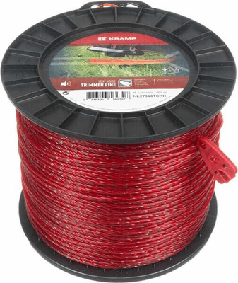 Pièces agricoles - Jardin et forêt pièce adaptable - Fil de coupe Ø 2.65mm 360m torsadé rouge Kramp