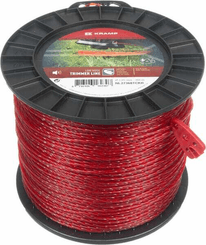 Pièces agricoles - Jardin et forêt pièce adaptable - Fil de coupe Ø 2.65mm 360m torsadé rouge Kramp