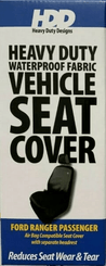 Pièces agricoles - Pièce divers - Housse de siège, passager, noir, appui-tête séparé, compatible airbag, convient à Ford Ranger