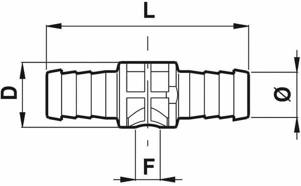 Pièces agricoles - Pièce Pulvérisateur - Embout double 13 mm