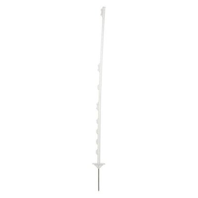 Pièces agricoles - Cloture,Jardin & Sylviculture - Piquet de clôture, polypropylène, standard 130 cm blanc DS (10x)