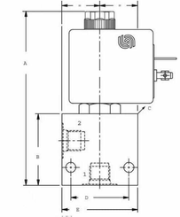 Pièces agricoles - Hydraulique - Valve 2/2 SVP10NOR 12VDC