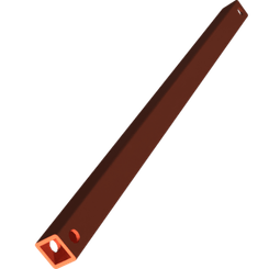 Pièces agricoles - Pièce divers - tube de support -peint--