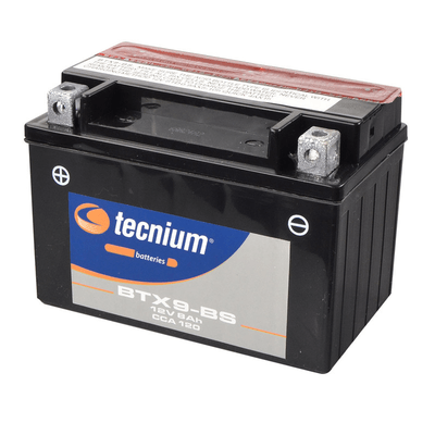 Pièces Quad & Motos - Electrique - Batterie TECNIUM sans entretien avec pack acide - BTX9-BS