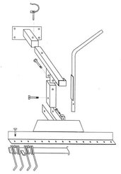 Pièces agricoles - Jardin et forêt pièce adaptable - Râteau de jardin et aérateur, uni PH 232
