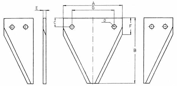 Pièces agricoles - Aménagements paysagers - Section sup. dentée Busatis