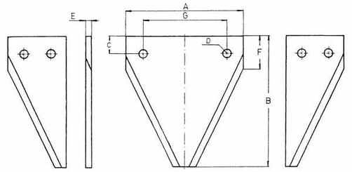 Pièces agricoles - Aménagements paysagers - Section sup. dentée Busatis