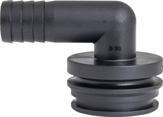 Pièces agricoles - Pièce Pulvérisateur - Raccord à fourche, femelle 90° AF5, embout de tuyau 20 mm