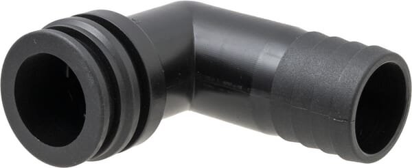 Pièces agricoles - Pièce Pulvérisateur - Raccord à fourche, femelle 90° AF3, embout de tuyau 25 mm