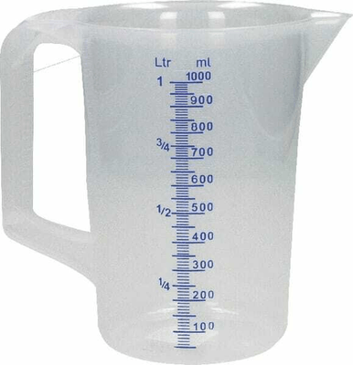 Pièces agricoles - Outils atelier - Broc doseur 1,0 litres PP