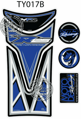 Pièces Quad & Motos - Equipement véhicule - Protection de réservoir MOTOGRAFIX 6pcs bleu Yamaha YZF-R125