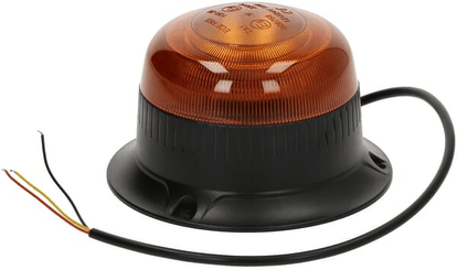 Pièces agricoles - Eclairage - Gyrophare LED, profil bas, 15W, 12-24V, orange, à visser, Ø 86mm x67mm