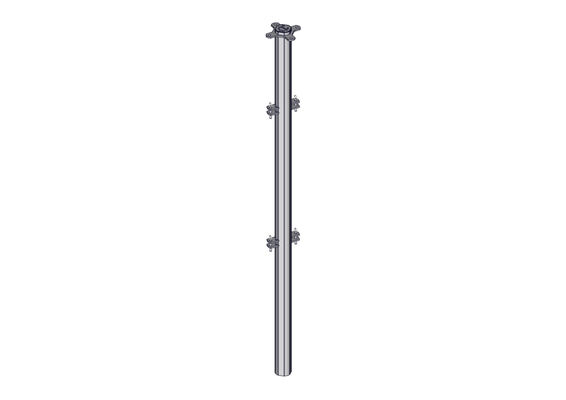 Accessoires et options matériel  - Matériel d'élevage - autre - POTEAU -2- DE CONTENTION TREFLE 2D L.2.43M A SCELLER V2