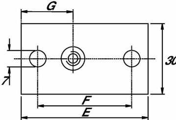 Pièces agricoles - Hydraulique - Plaque a visser simple
