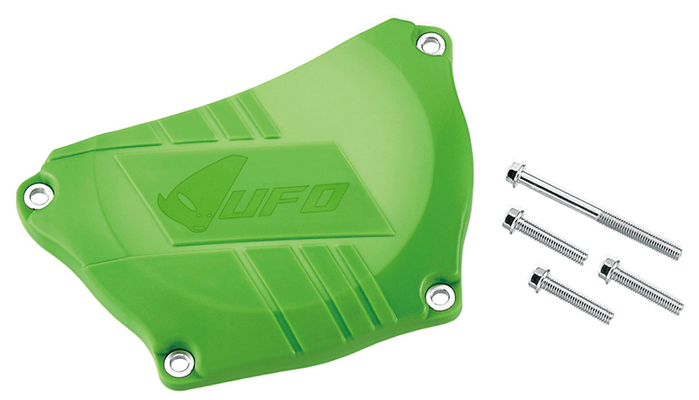 Pièces Quad & Motos - Equipement véhicule - Protège carter embrayage UFO vert Kawasaki KX250F
