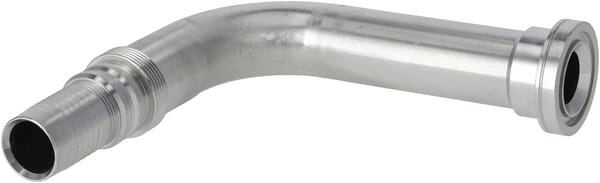 Pièces agricoles - Hydraulique - Raccord à sertir 4SH-DN32 avec bride ø54,0 mm 90° H185