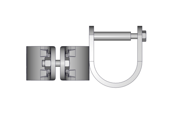 Materiels - Accessoires 0Kg-5Kg - BRIDE TREFLE D.102MM SUPPORT FRONTAL 76MM