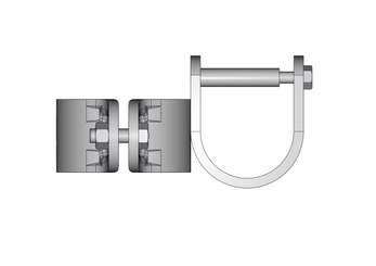 Materiels - Accessoires 0Kg-5Kg - BRIDE TREFLE D.102MM SUPPORT FRONTAL 76MM