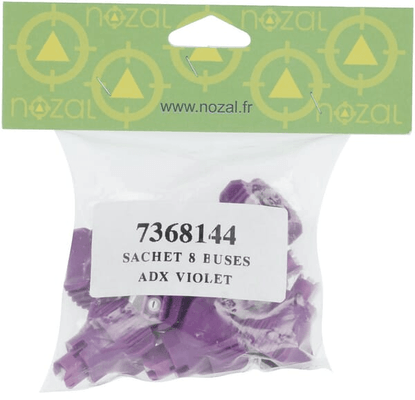 Pièces agricoles - Pièce Pulvérisateur - Jeu de buses à injection d'air (8 pièces) ADX 120° 025 violet