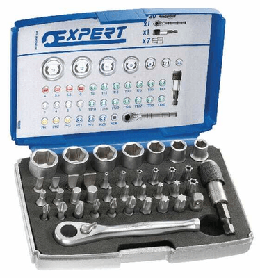 Outils - Outils divers - Boîte d'emb. + acc. 1/4" 39pcs