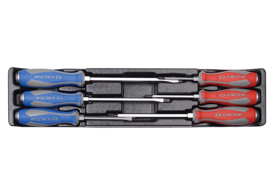 Outils - Outils divers - Thermoformé 6 tournevis lame traversante