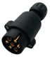 Raccord/fiche plastique Jäger 12V 7 pôles, Type N (par 1)