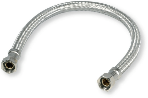 Automobile - Consommables et accessoires auto. - Flexible sanitaire Ø 8 mm femelle- femelle écrou tournant 3/8" 300 mm (par 1)