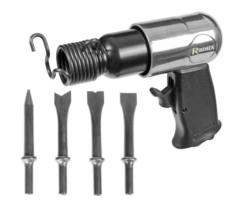 Pièces motoculture - Pièce compresseur - MARTEAU BURINEUR PNEUMATIQUE + 4 BURINS
