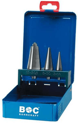 Outils - Outils divers - Foret perceuse conique court 3 pièces