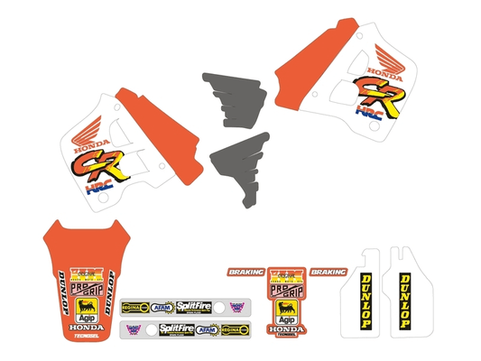 Pièces Quad & Motos - Equipement véhicule - Kit déco complet TECNOSEL Team Honda 1991