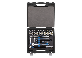 Outils - Outils divers - Coffret de douilles et accessoires1/2" 6 pans EVAWAVE - 27 pièces