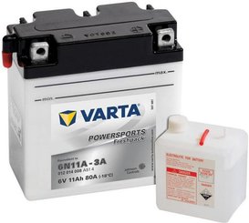 Pièces agricoles - Eclairage - Batterie 6V 11Ah 80A Sports motorisés Freshpack VARTA