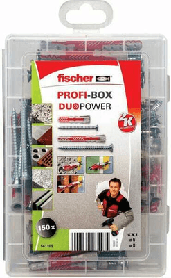 Pièces agricoles - Fasteners - PROFI-BOX DuoPower court/long + vis / Boite de 150