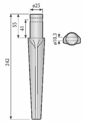 Pièces agricoles - Travail du sol - Dent de herse rot. Pegoraro