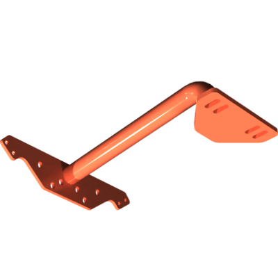 Pièces agricoles - Pièce divers - Support d’engrenage soudé peint