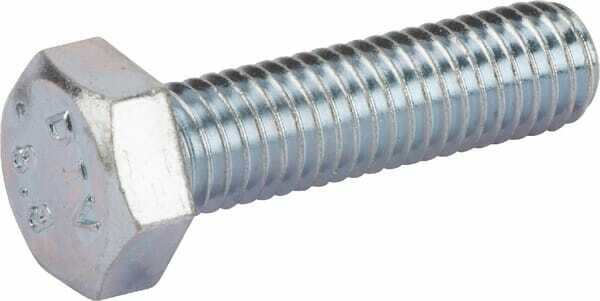 Pièces agricoles - Fasteners - Boulon hexagonal entièrement fileté M8x30 8.8 zing