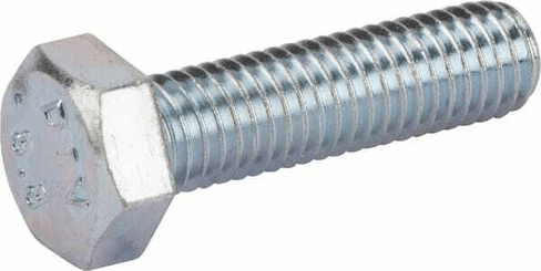 Pièces agricoles - Fasteners - Boulon hexagonal entièrement fileté M8x30 8.8 zing
