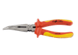 Pince à becs demi-ronds coudés 200mm isolée VDE EN60900
