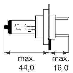 Pièces agricoles - Eclairage - Ampoule 12V 55W H7 PX26d