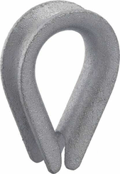 Pièces agricoles - Fasteners - Cosse-coeur zingué 6 mm