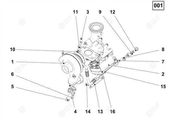 Pièces agricoles - Pieces moteur - turbo compressore