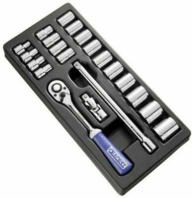 Pièces Quad & Motos - Outillage - Module d'outils EXPERT douilles et cliquet 1/2'' - plateau plastique